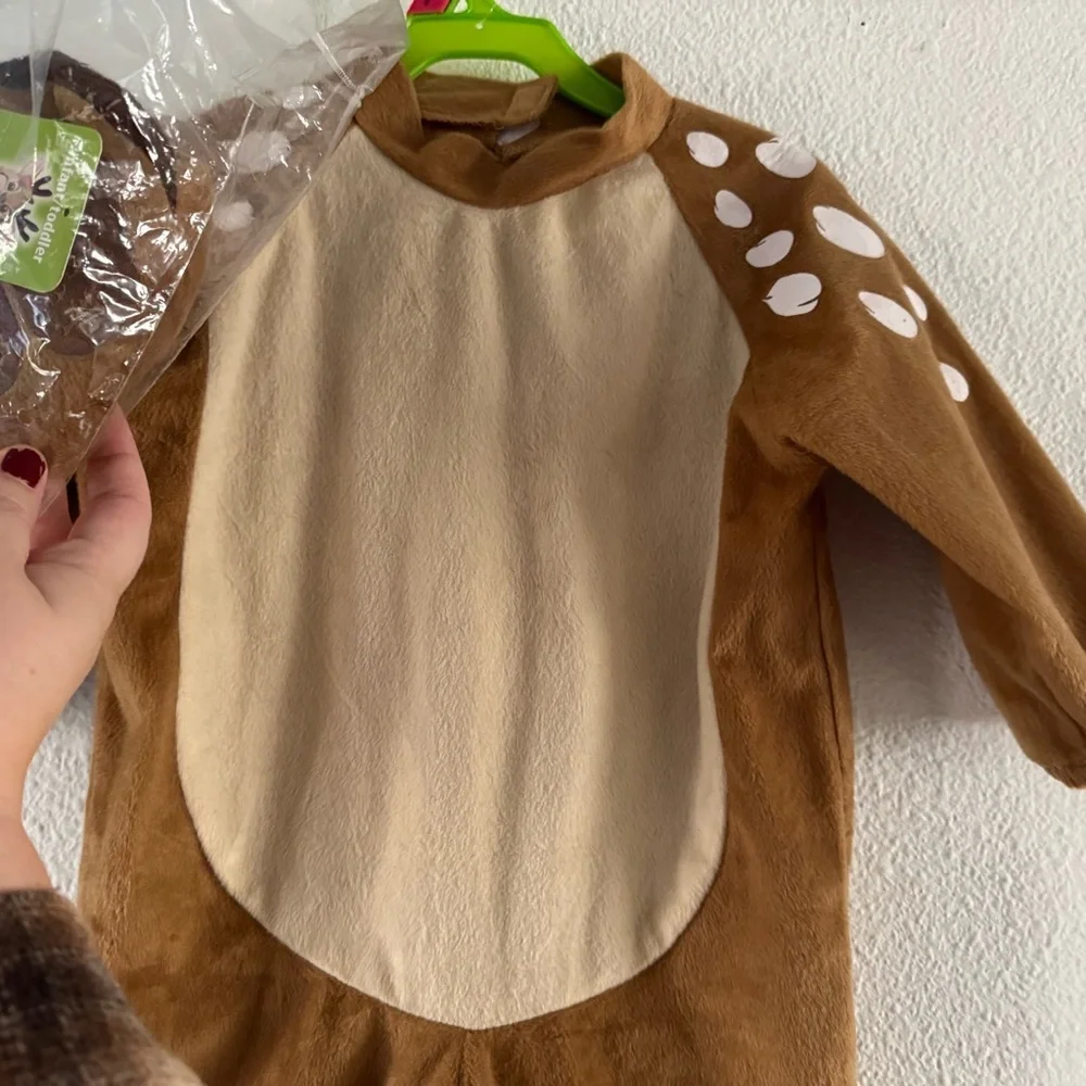 Deer Fawn Costume Woodland Forest Halloween Infant Toddler Baby Girl 12-18mth - Picture 5 of 16